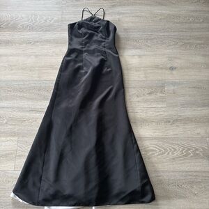 Dave & Johnny By Laura Ryner Strap Sleeveless Gown 7-8 Gem Black/white Dress